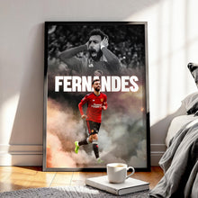 Bruno Fernandes Football Poster Manchester United Football Art Print 4397963906