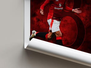 Bruno Fernandes Football Poster Modern Manchester Fan Art 4398924872