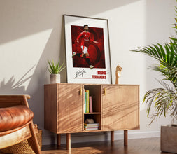 Bruno Fernandes Football Poster Modern Manchester Fan Art 4398924872