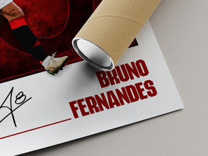 Bruno Fernandes Football Poster Modern Manchester Fan Art 4398924872
