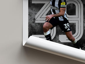 Bruno Guimaraes Poster Newcastle Fan Gift, Soccer Wall Art 4400907005