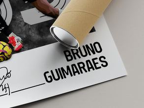 Bruno Guimaraes Poster Newcastle Fan Gift, Soccer Wall Art 4400907005
