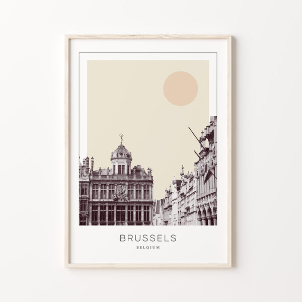 Brussels Poster Print, Brussels Travel Poster, Brussels Minimalistic Wall Art, Brussels, Belgium 1882436603