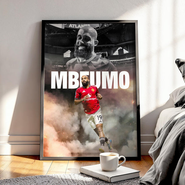 Bryan Mbeumo Football Poster Manchester United Football Art Print 4396416012