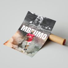 Bryan Mbeumo Football Poster Manchester United Football Art Print 4396416012
