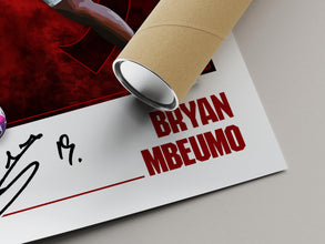 Bryan Mbeumo Poster United Football Fan Print, Soccer Fan Gifts 4398973886