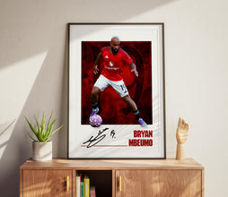 Bryan Mbeumo Poster United Football Fan Print, Soccer Fan Gifts 4398973886