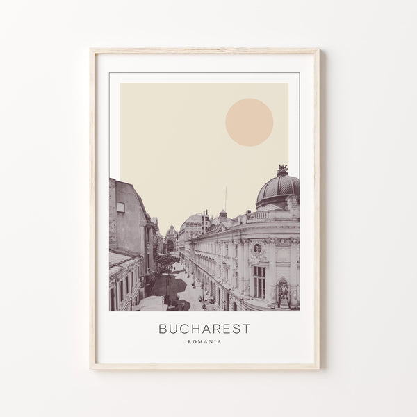 Bucharest Poster Print, Bucharest Travel Poster, Bucharest Minimalistic Wall Art, Bucharest, Romania 1882436627
