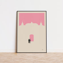 Budapest Hotel Inspired Poster  Minimalist Art Print  Retro Art Print  Wall Art  Housewarming Gift  Wes Anderson Movie Poster 1636688443