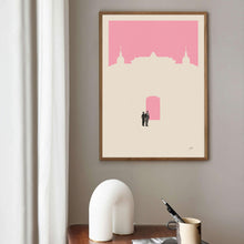 Budapest Hotel Inspired Poster  Minimalist Art Print  Retro Art Print  Wall Art  Housewarming Gift  Wes Anderson Movie Poster 1636688443