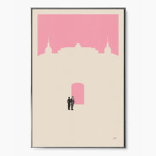 Budapest Hotel Inspired Poster  Minimalist Art Print  Retro Art Print  Wall Art  Housewarming Gift  Wes Anderson Movie Poster 1636688443