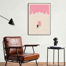 Budapest Hotel Inspired Poster  Minimalist Art Print  Retro Art Print  Wall Art  Housewarming Gift  Wes Anderson Movie Poster 1636688443