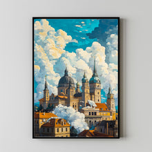 Budapest Travel Print Wall Art, Travel Poster of Budapest, Budapest Art Lovers Gift, Hungary Art Gift 3