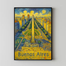 Buenos Aires Argentina, Anime Style Art, City Canvas, Argentina Poster, City Print, City Wall Art, City Home Decor, Travel Art