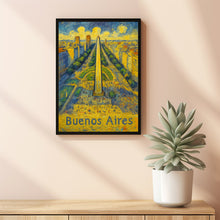 Buenos Aires Argentina, Anime Style Art, City Canvas, Argentina Poster, City Print, City Wall Art, City Home Decor, Travel Art
