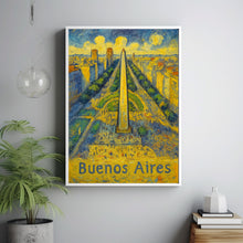 Buenos Aires Argentina, Anime Style Art, City Canvas, Argentina Poster, City Print, City Wall Art, City Home Decor, Travel Art