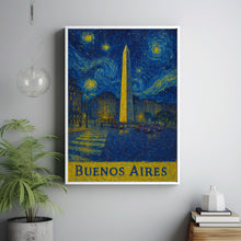 Buenos Aires, Argentina, Anime Style, Canvas,Poster, Cityscape Art, Obelisco, Night Sky Print, Travel Souvenir, Home Decor, Gift Idea