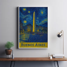 Buenos Aires, Argentina, Anime Style, Canvas,Poster, Cityscape Art, Obelisco, Night Sky Print, Travel Souvenir, Home Decor, Gift Idea