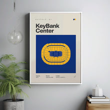 Buffalo Sabres Poster, KeyBank Center Stadium Print, Mid Century Modern Hockey Poster,-OGHWBY