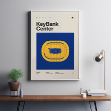 Buffalo Sabres Poster, KeyBank Center Stadium Print, Mid Century Modern Hockey Poster,-OGHWBY