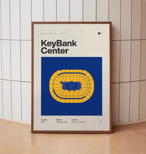 Buffalo Sabres Poster, KeyBank Center Stadium Print, Mid Century Modern Hockey Poster,-OGHWBY
