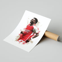 Bukayo Saka - 202324 - Home Kit - Football Poster - Football Print 1559060080
