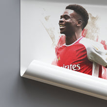 Bukayo Saka - 202324 - Home Kit - Football Poster - Football Print 1559060080