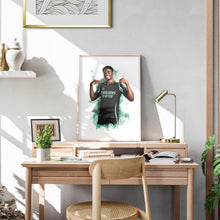 Bukayo Saka - 202425 - Away Kit - Football Poster - Football Print 1766966344