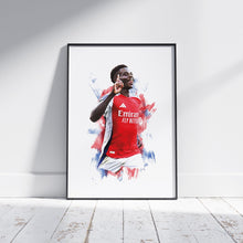 Bukayo Saka - 202425 - Home Kit - Football Poster - Football Print 1813185507