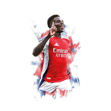 Bukayo Saka - 202425 - Home Kit - Football Poster - Football Print 1813185507