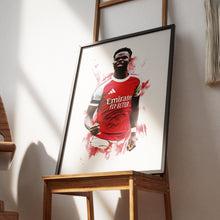 Bukayo Saka - 202526 - Home Kit - Football Poster - Football Print 4386295575