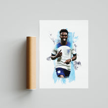 Bukayo Saka - England Star - Football Poster - Football Print 1052599071
