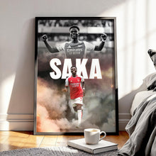 Bukayo Saka Football Poster Arsenal Football Art Print 4394645037