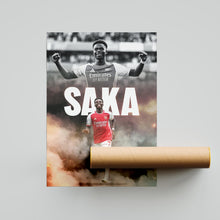 Bukayo Saka Football Poster Arsenal Football Art Print 4394645037