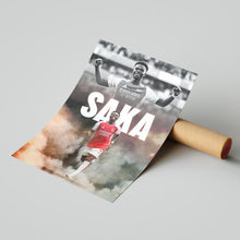 Bukayo Saka Football Poster Arsenal Football Art Print 4394645037