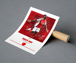 Bukayo Saka Poster Football Posters, Football Prints 1855930220