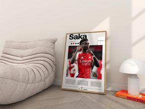 Bukayo Saka Poster, Arsenal Poster, Football gifts 4342206990