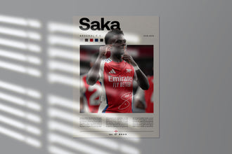 Bukayo Saka Poster, Arsenal Poster, Football gifts 4342206990