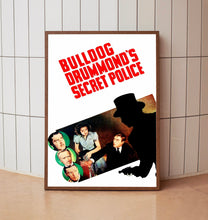 Bulldog Drummond's Secret Police 1939Poster Art Print Movie Posters Gift for Movie lovers
