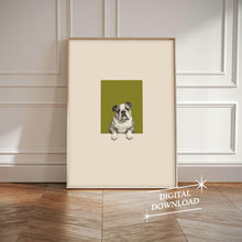 Bulldog Minimalist Wall Art Dog Lovers Gift Dog Mom Gift Bulldog Art Trendy Dog Wall Art Pet Portrait Digital Download 4313747891