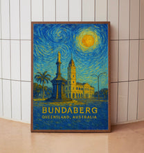 Bundaberg Poster Print, Bundaberg Travel Poster, Bundaberg Van Gogh Style Wall Art, Bundaberg, Queensland, Australia