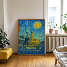 Bundaberg Poster Print, Bundaberg Travel Poster, Bundaberg Van Gogh Style Wall Art, Bundaberg, Queensland, Australia