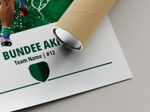 Bundee Aki Poster Irish Rugby Wall Art, Rugby Gift for Fans 4407056054