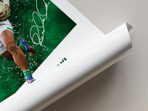 Bundee Aki Poster Irish Rugby Wall Art, Rugby Gift for Fans 4407056054