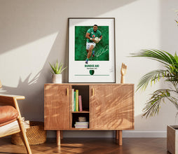 Bundee Aki Poster Irish Rugby Wall Art, Rugby Gift for Fans 4407056054