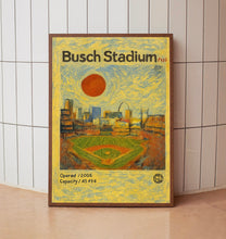 Busch Stadium Poster, Cardinals Poster, Minimalist, Helvetica, Mid-Century Modern, Baseball Art, Baseball Stadium Poster