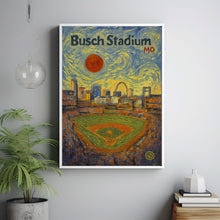 Busch Stadium Poster, Cardinals Poster, Minimalist, Helvetica, Mid-Century Modern, Baseball Art, Baseball Stadium Poster