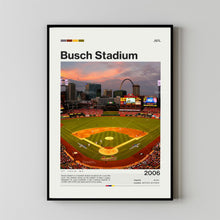 Busch Stadium Poster, St. Louis Cardinals Poster Print, MLB Stadium Poster, Baseball Fan Gift Print