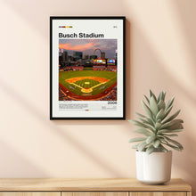 Busch Stadium Poster, St. Louis Cardinals Poster Print, MLB Stadium Poster, Baseball Fan Gift Print