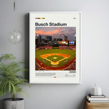 Busch Stadium Poster, St. Louis Cardinals Poster Print, MLB Stadium Poster, Baseball Fan Gift Print